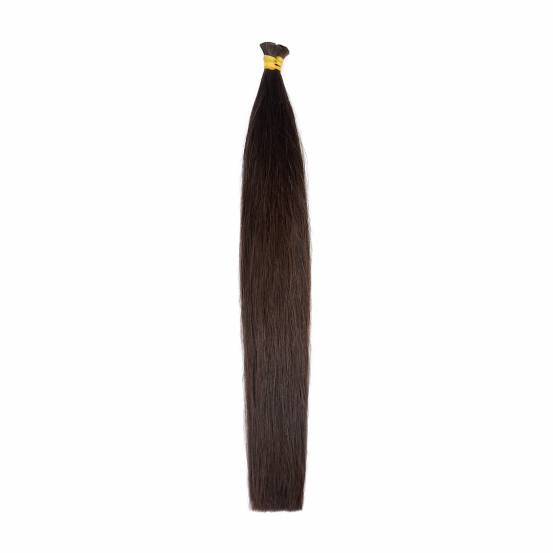 Dark Brown Straight Bulk Hair