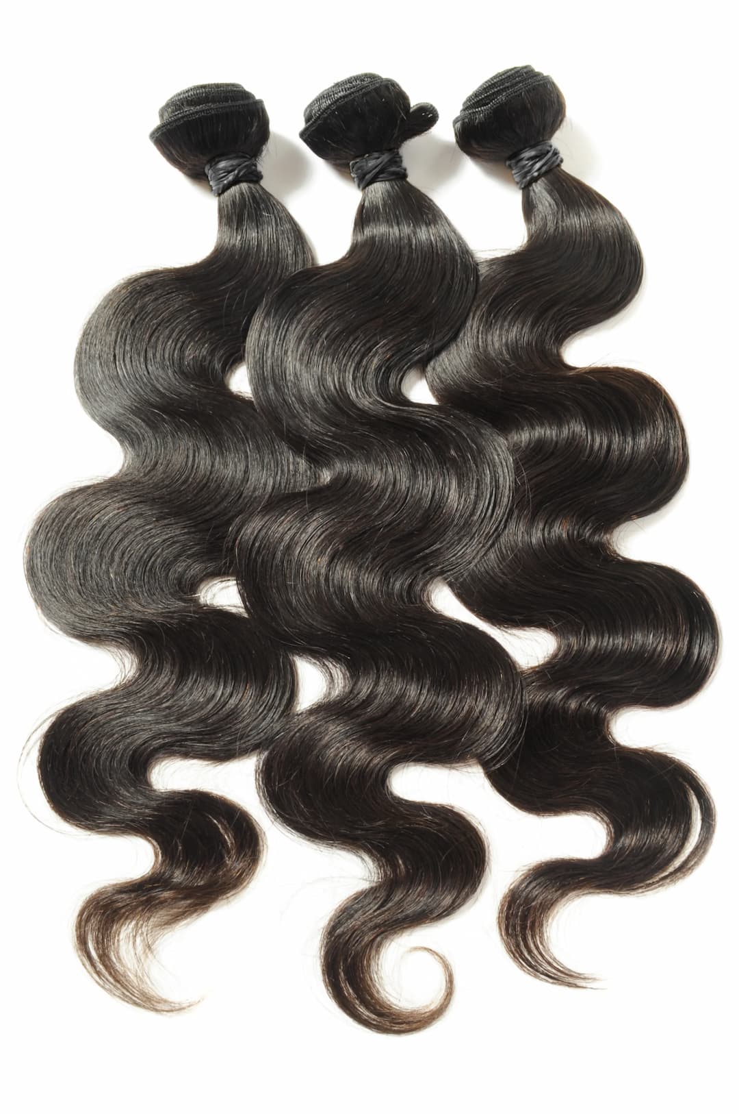 Black Wavy Bulk Hair