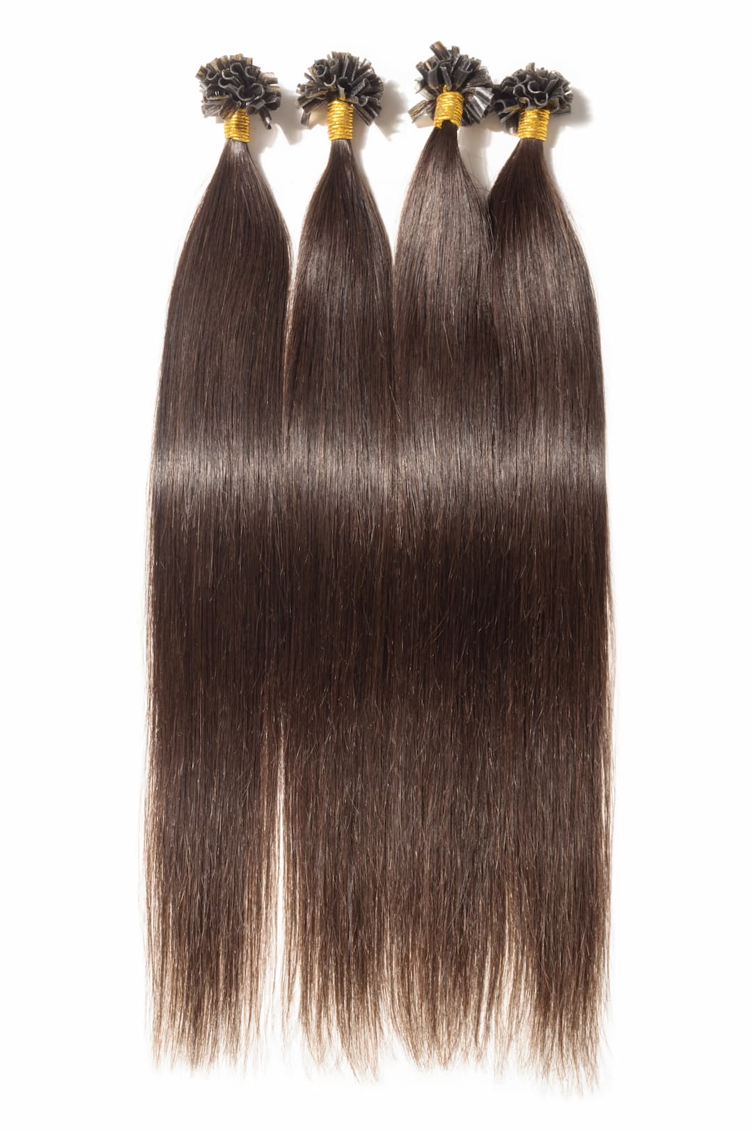 Dark Brown Straight Keratin Tip Hair