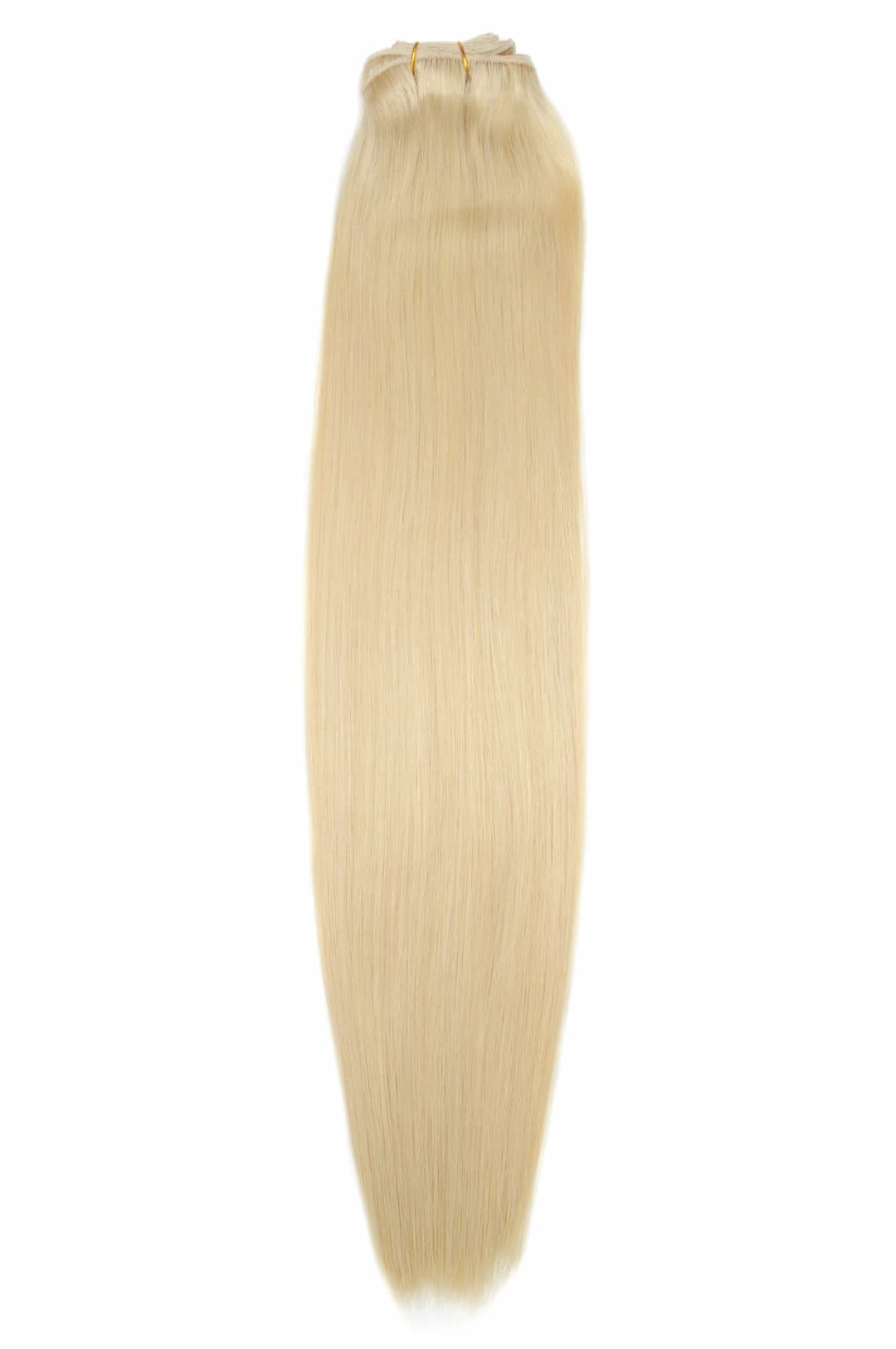 Blond Straight Weft Hair