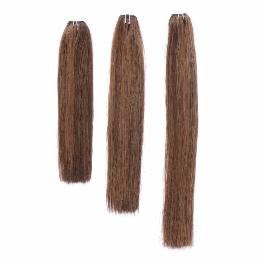 Dark Brown Straight Weft Hair