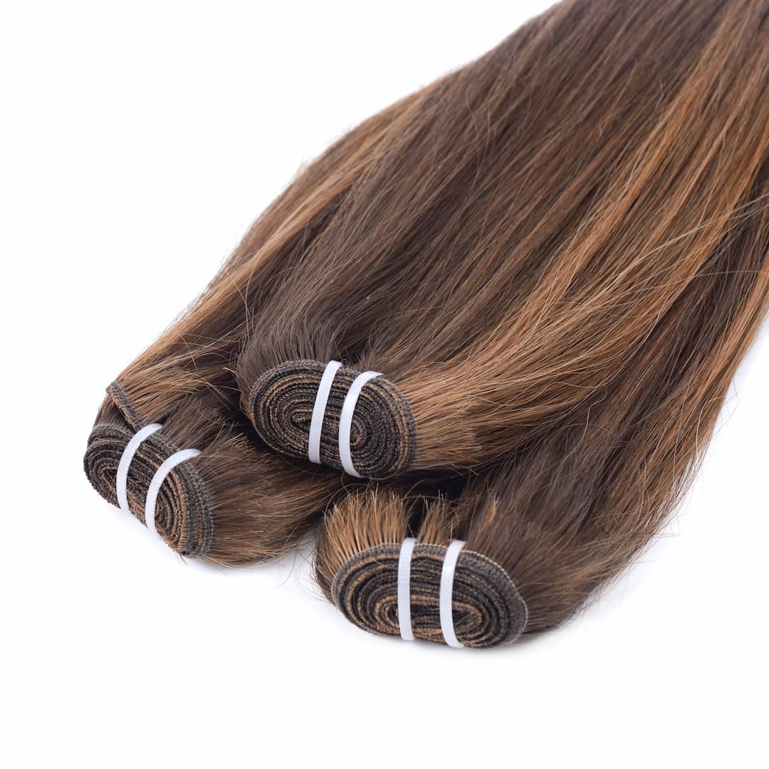 Dark Brown Straight Weft Hair