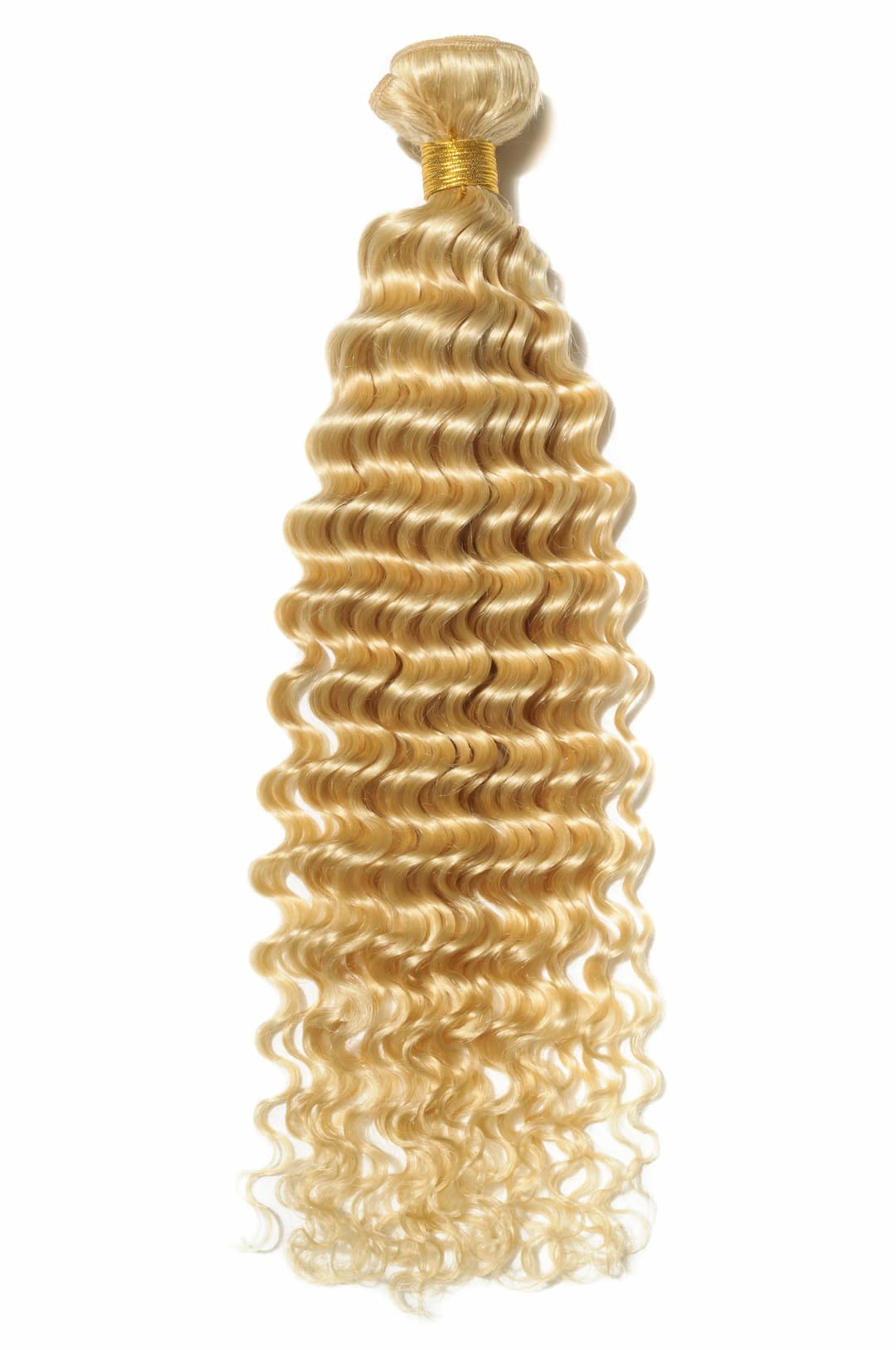 Blond Wavy Weft Hair