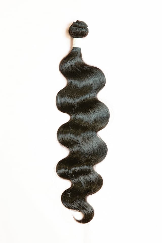 Black Wavy Weft Hair