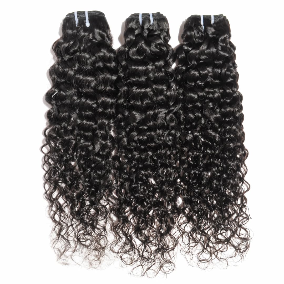 Black Wavy Weft Hair